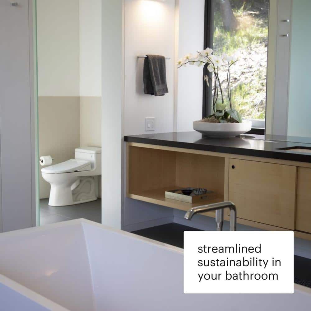 Swash Thinline T22 White Luxury Bidet Toilet Seat with Side Arm Control