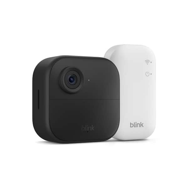 Outdoor 4-Wireless Smart Battery-Powered Outdoor HD Security Camera with 1-Cameras, Sync Module Core Included (Black)