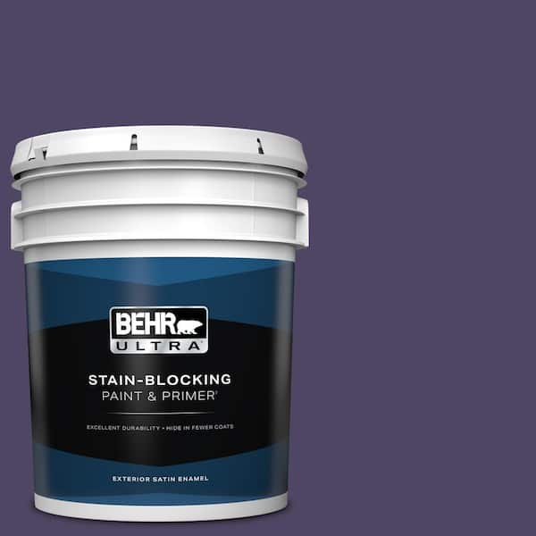 BEHR ULTRA 5 gal. #S-H-650 Berry Charm Satin Enamel Exterior Paint & Primer