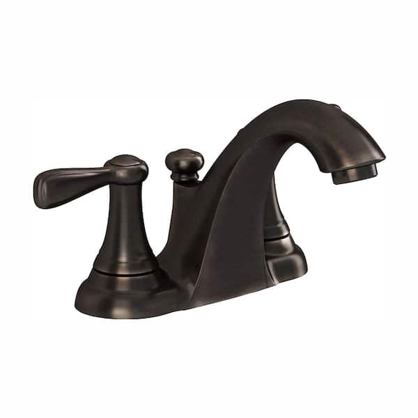 American Standard Marquette 4 in. Centerset 2-Handle Low-Arc Bathroom Faucet in Estate Bronze