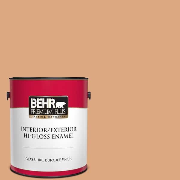 BEHR PREMIUM PLUS 1 gal. #PMD-97 Eastern Spice Hi-Gloss Enamel Interior/Exterior Paint