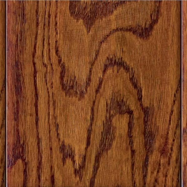 HOMELEGEND Hand Scraped Oak Verona 3/8 in. T x 4-3/4 in. W x Varying Length Click Lock Hardwood Flooring (24.94 sq. ft. / case)