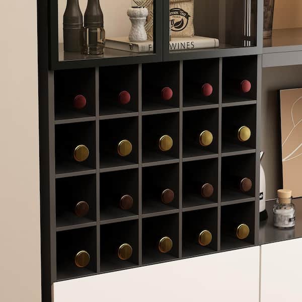 Wine Cabinet Pantry Storage Cabinet Acrylic Glass Door Wine Rack -  47.2Wx70.9 - On Sale - Bed Bath & Beyond - 36528970