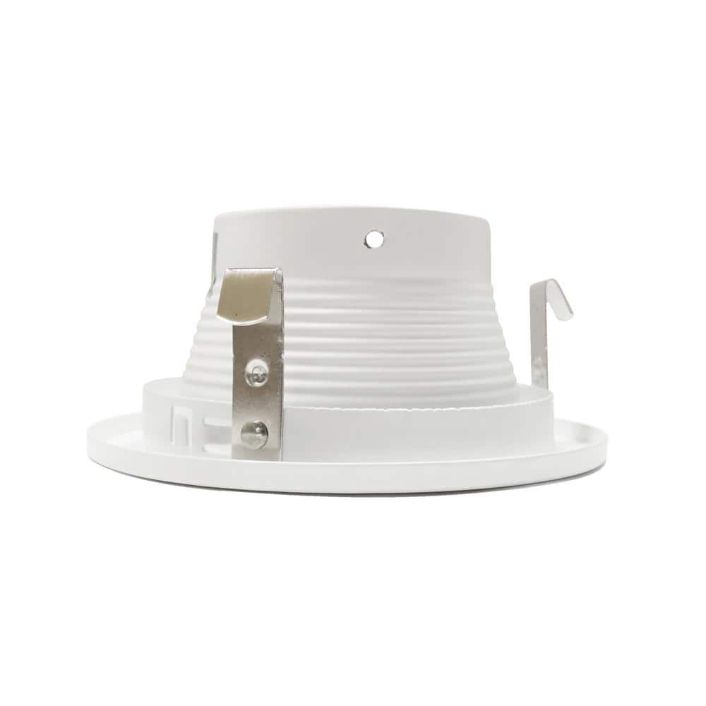 5'' White Aluminum Recessed Baffle Trim Light