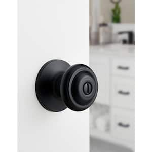 Mulholland Matte Black Privacy Bed/Bath Door Knob