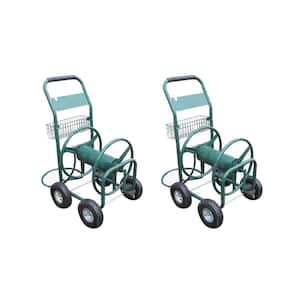 4 Wheel Hose Reel Cart Holds up to 350 Feet (2 Pack)
