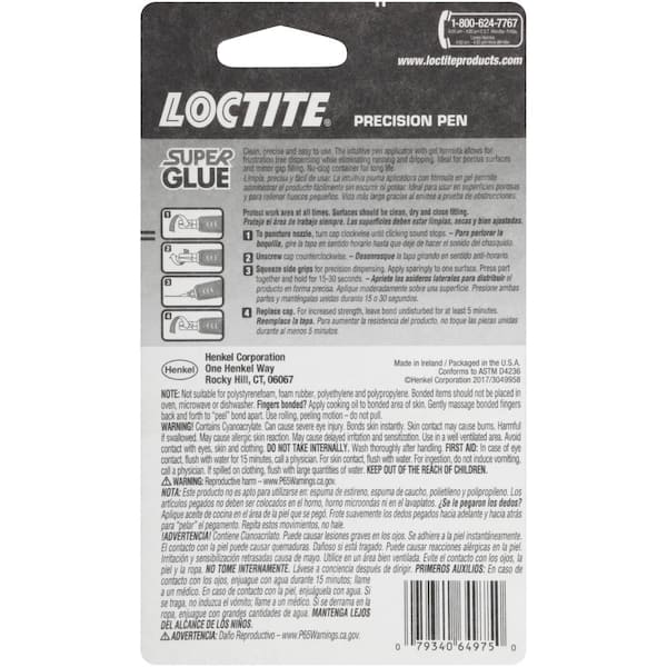 Loctite Super Glue 0.21 oz Plastic 2 Part Bonding All Plastic All
