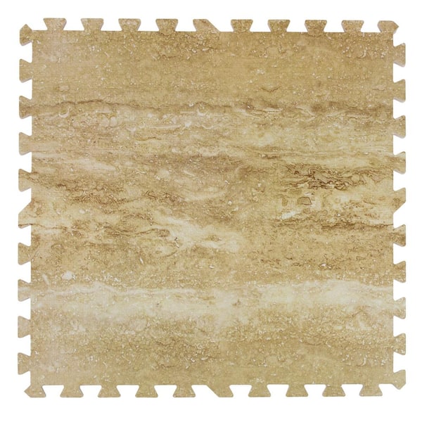 Interlocking Floor Tile Mats - Wood Print (24 x 24) 12 Piece Set – Sorbus  Home
