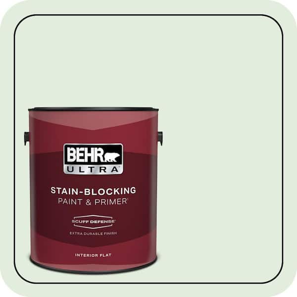 BEHR ULTRA 1 gal. #M400-1 Establish Mint Extra Durable Flat Interior Paint & Primer