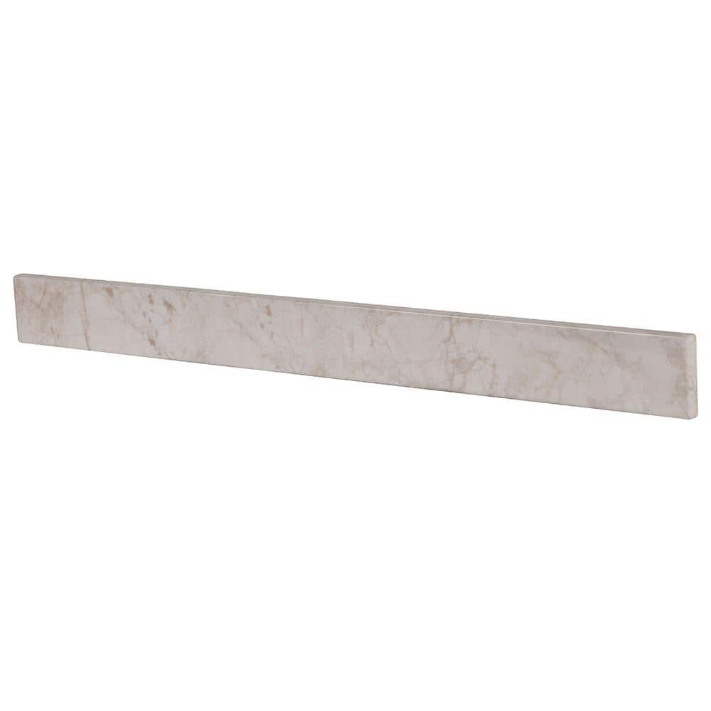 31 in. W Cultured Marble Vanity Backsplash in Dune BSSE30COM-DU - The ...