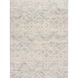 Havana Ivory 7 ft. 9 in. x 10 ft. 8 in. Traditional Distressed Large Area Rug