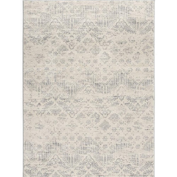Rug Branch Havana Ivory 7 ft. 9 in. x 10 ft. 8 in. Traditional Distressed Large Area Rug
