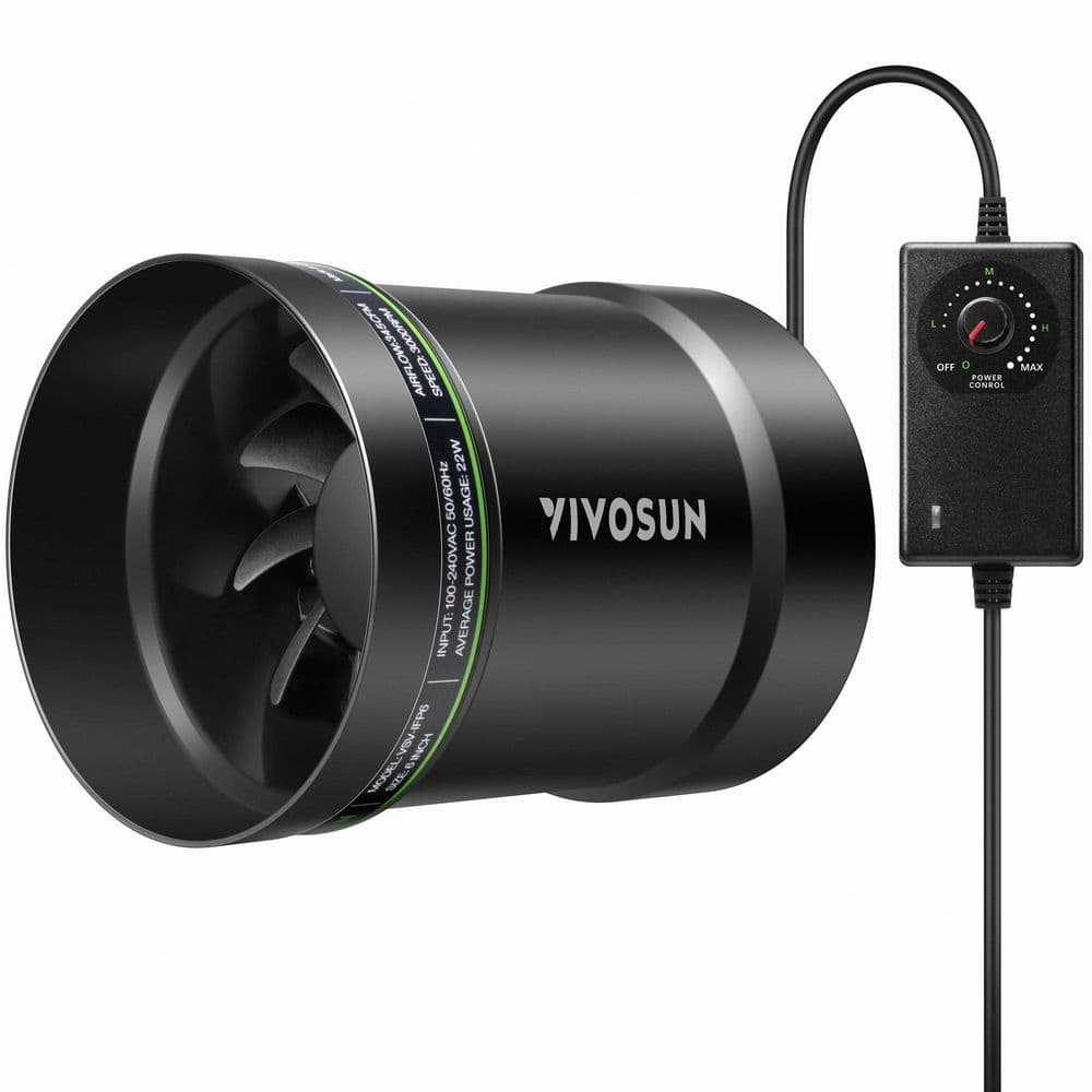345 CFM 6 in. Inline Booster Duct Fan with Speed Controller for HVAC Exhaust Ventilation price history on PriceWatchPro