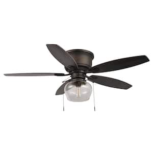 Stoneridge 52 in. LED Indoor/Outdoor Bronze Hugger Ceiling Fan with Light Kit