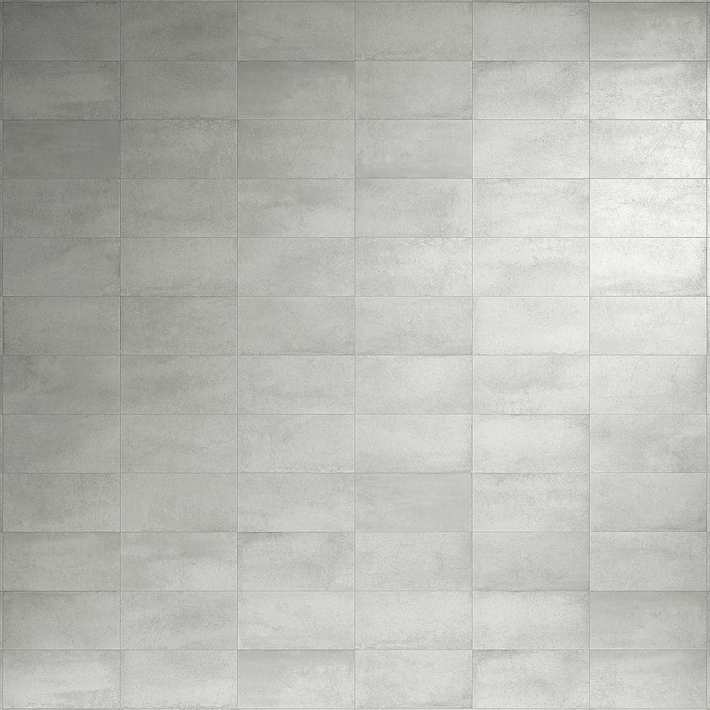 Light Gray 12x24 Matte Porcelain Tile with Stone Look