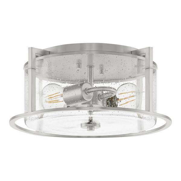 Home Decorators Collection Helenwood 2Light Brushed Nickel Ceiling