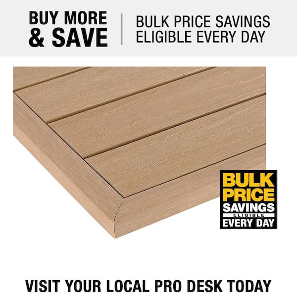 1/12 ft. x 1 ft. Quick Deck Composite Deck Tile Outside Corner Trim in Canadian Maple (2-Pieces/Box)