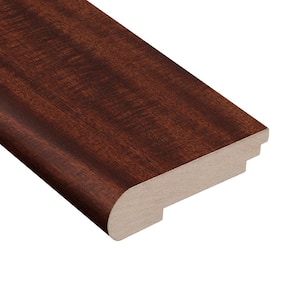 Matte Brazilian Oak 3/8 in. Thick x 3-1/2 in. Wide x 78 in. Length Stair Nose Molding