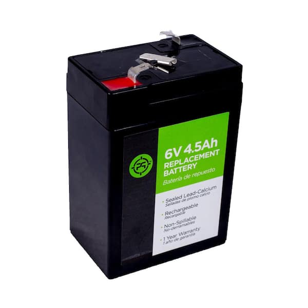 Unbranded Lead Acid 4.5 Ah 6 Volt Black Replacement Battery