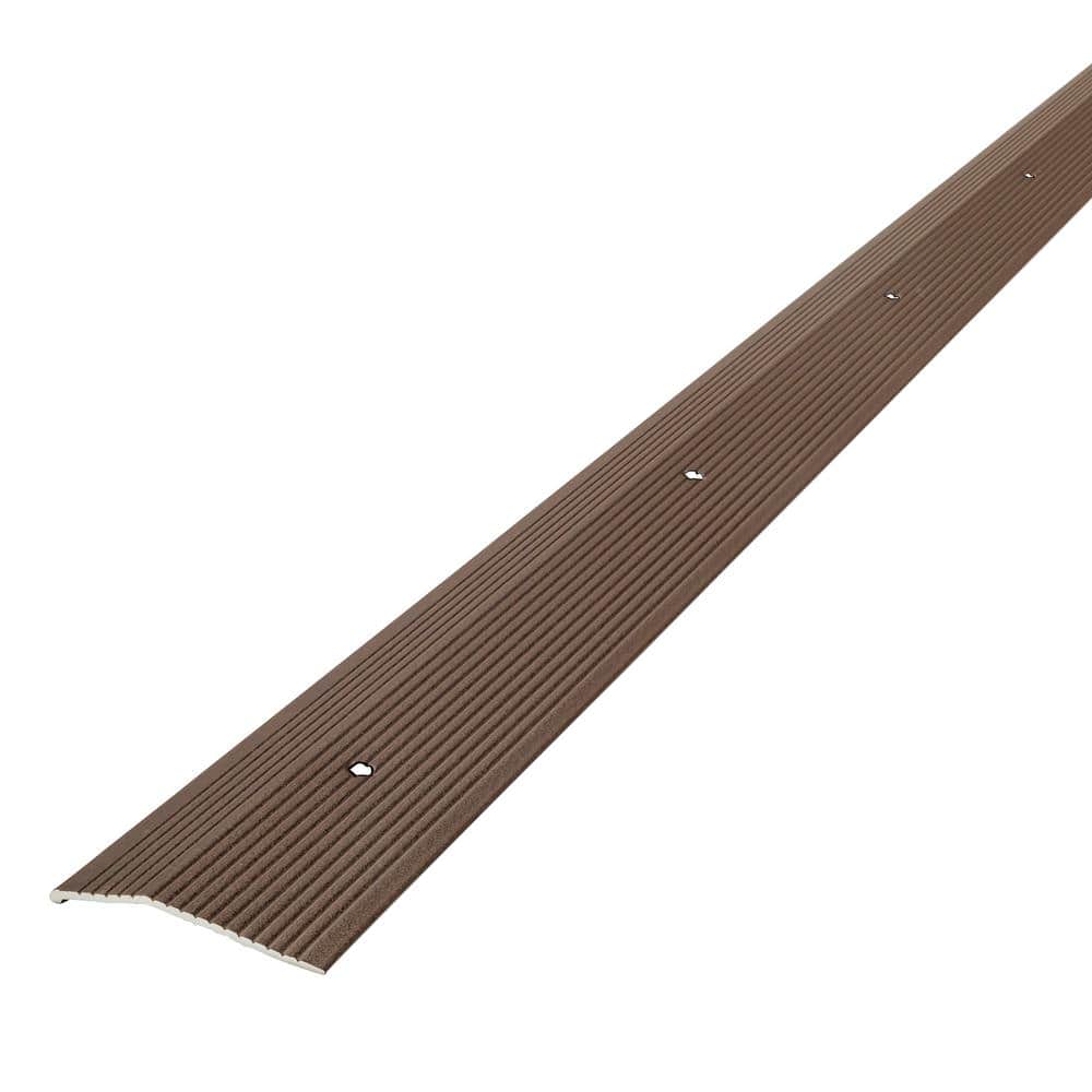 MD Building Products 2"X 72" FOREST BROWN ALUMINUM CARPET TRIM W/SCREW