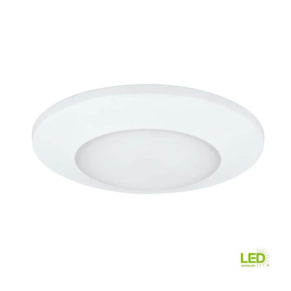 Sleek White 7.5" LED Flush Mount Light with Energy Star