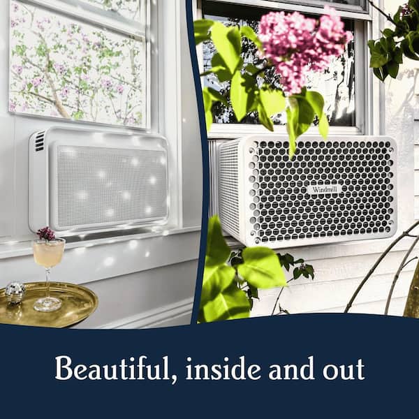 Windmill - 8,000 BTU 115-Volts QUIET Smart Inverter Window Air Conditioner, Wi-Fi/Remote, #1 Install, up to 350 sq ft. Energy Star