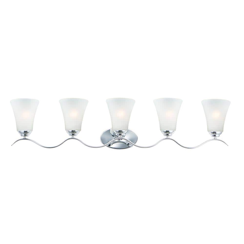 Vital 41 in. 5-Light Chrome Bath Vanity Light price history on PriceWatchPro