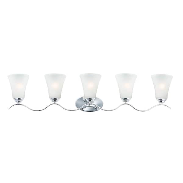Maxim Lighting Vital 41 in. 5-Light Chrome Bath Vanity Light