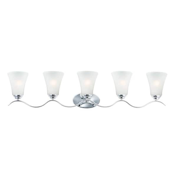 Maxim Lighting Vital 41 in. 5 Light Chrome Bath Vanity Light