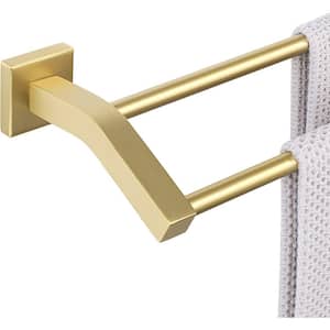 Double Bath Towel Bars Towel Racks for Bathroom, Wall Mount Towel Holder Heavy Duty Stainless Steel Towel Hanger Rail