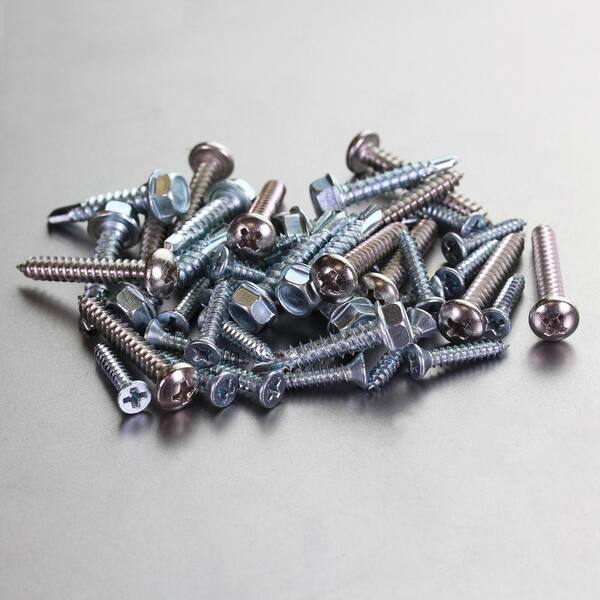 Everbilt #4 x 3/4 in. Phillips Pan Head Zinc Plated Sheet Metal Screw  (14-Pack) 806161 - The Home Depot