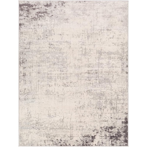 Livabliss Hathor Charcoal Doormat 2 ft. x 3 ft. Modern Abstract Polypropylene Rectangular Area Rug