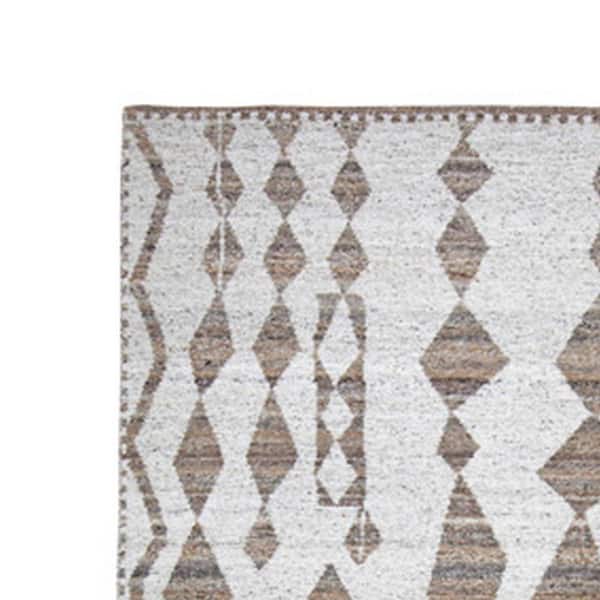 Betty Beige and Brown 5 ft. x 7 ft. Geometric Area Rug