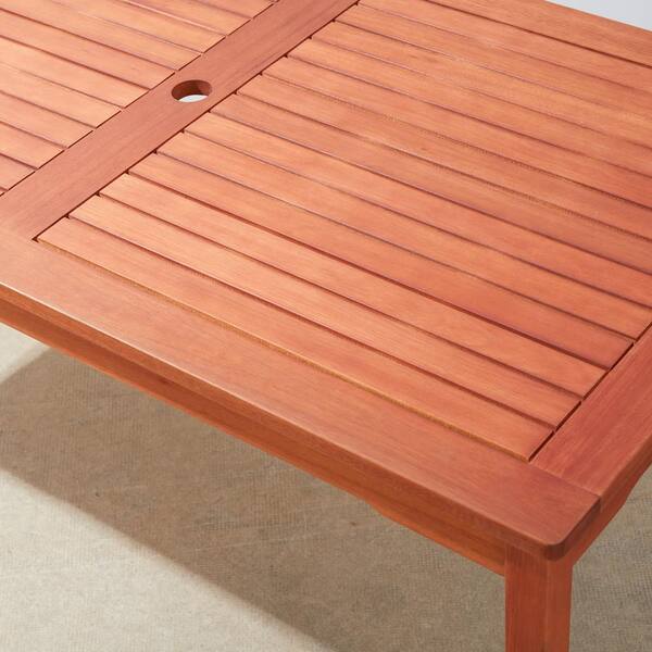 malibu rectangle extension outdoor dining table