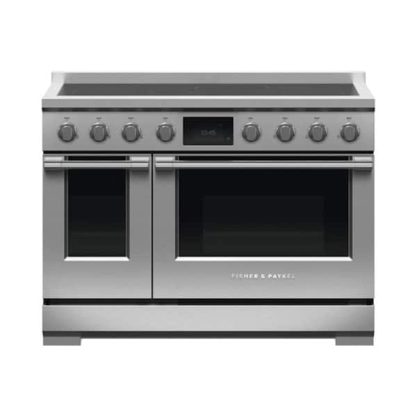 Fisher & Paykel Professional 48 in 6 Element Free-Standing Double Oven Range in Stainless Steel