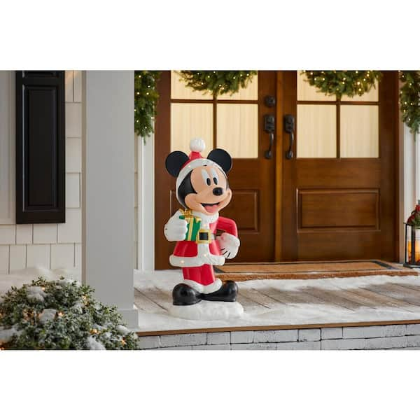 Disney Mickey & Minnie popular Mouse Christmas Greeter Door Porch Holiday Snowman