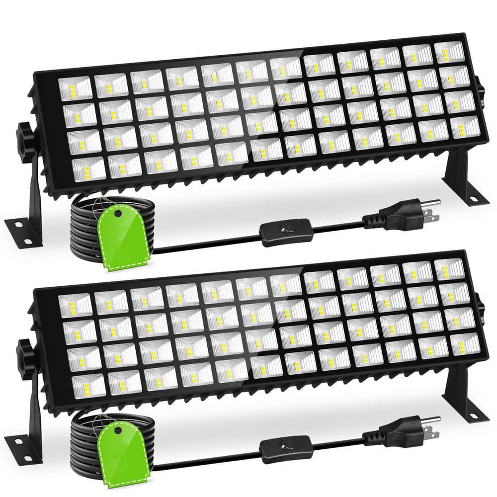 2 Pack LED Shop Light, 100W 11000LM Plug in Garage Light with 6FT Power Cord, IP66 Waterproof Work Bench Shop Light price history on PriceWatchPro