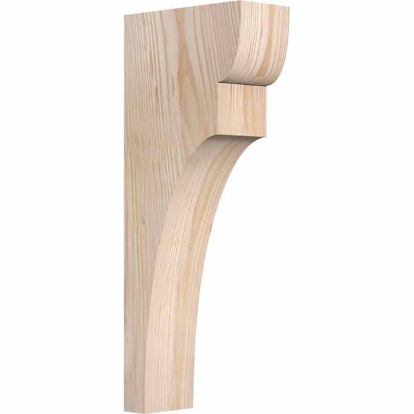 Ekena Millwork 3-1/2 in. x 8 in. x 20 in. Douglas Fir Yorktown Smooth Corbel