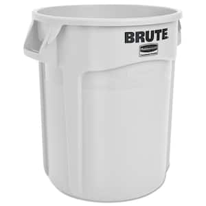 Brute 20 Gal. White Plastic Round Trash Can