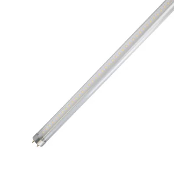 LED T8 Glass Tube,18 Watt,2700 Lumens, 5000K,120-277V, 4ft , Clear Lens , Type A+B , Single & Double Ended Power,Pack-25