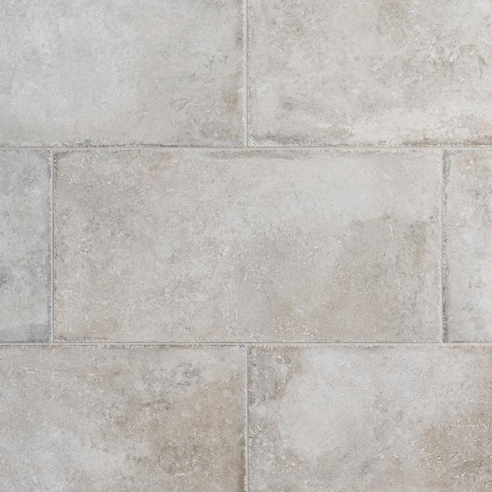 Granada Efeso Gray 4 in. x 0.35 in. Travertine Look Porcelain Tile Sample price history on PriceWatchPro