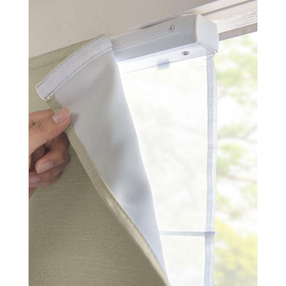 Del Mar Sandstone Cordless Blackout Roman Shade 35"W x 64"H
