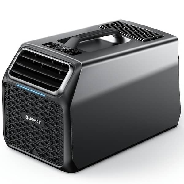 6,000 BTU Portable Air Conditioner Cools 175 sq. ft. with Dehumidifier and Remote Control in Black for Tent and RV