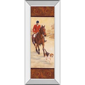 "On The Hunt I" By Linda Wacaster Mirror Framed Print Wall Art 18 in. x 42 in.