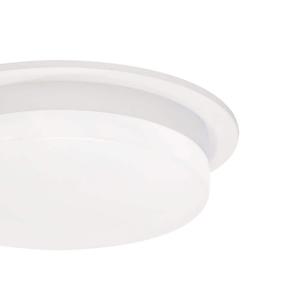 Stockton Slim White Aluminum LED Flush Mount for Indoor/Outdoor