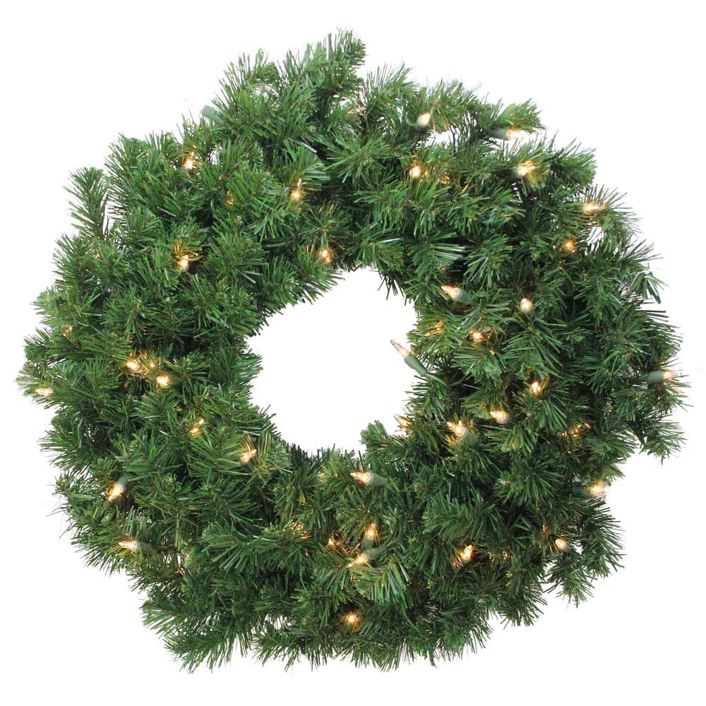 Northlight 24 in. Pre-Lit Deluxe Windsor Pine Artificial Christmas ...