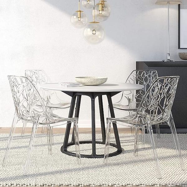 Clear Side Chair-Set of 4