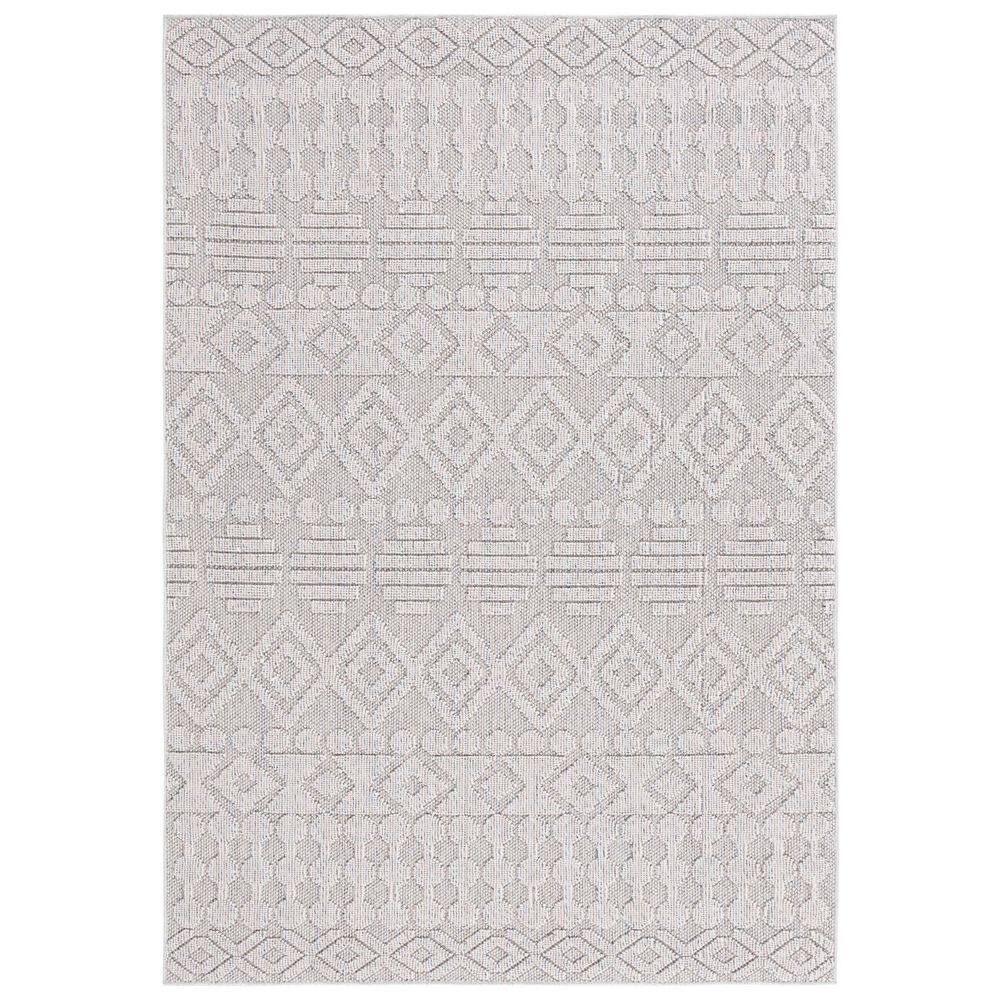 Global Gray/Ivory 4 ft. x 6 ft. Ornate Diamond Indoor/Outdoor Area Rug price history on PriceWatchPro