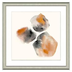 20 in. x 20 in. Full Size "Orange gems" Framed Archival Paper Wall Art