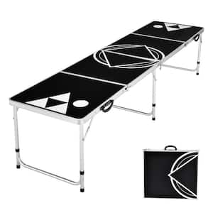 8 ft. Beer Pong Table Portable Party Drinking Game Table Tailgate Table